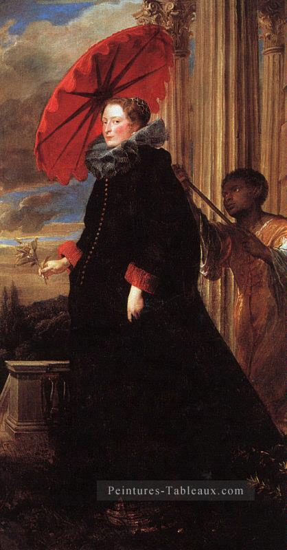 Marchesa Elena Grimaldi Baroque peintre de cour Anthony van Dyck Peintures à l'huile